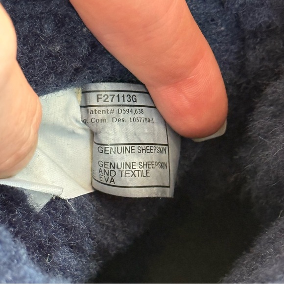 Ugg Bailey Bow II Boots fur Lined High Top Navy Blue size 8 suede round toe - Picture 10 of 13